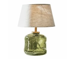 LOBERON Tafellamp Rufino groen/beige