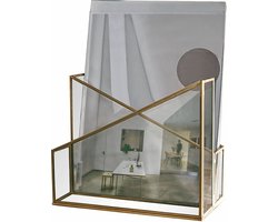 LOBERON Tijdschriftenhouder Moselle goud/helder