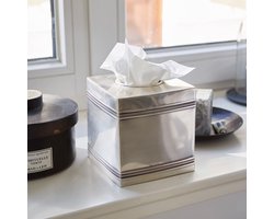 LOBERON Tissuebox Semoine antiekzilverkleurig