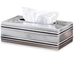 LOBERON Tissuebox Suzette antiekzilverkleurig