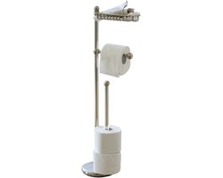 LOBERON Toiletrolhouder Omerville zilverkleurig