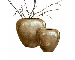 LOBERON Vaas set van 2 Cezelle champagne