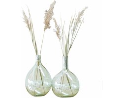 LOBERON Vaas set van 2 Erlunda groen