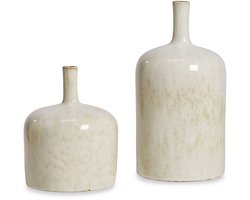 LOBERON Vaas set van 2 Kurys crème