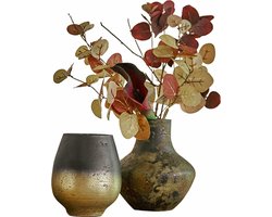 LOBERON Vaas set van 2 Ricky zwart/groen/goud