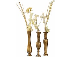 LOBERON Vaas set van 3 Cassius antiekgoudkleurig