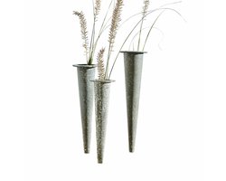 LOBERON Vaas set van 3 Vullierens antiekgrijs