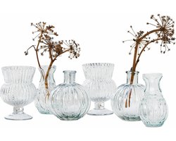 LOBERON Vaas set van 6 Amber helder