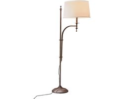 LOBERON Vloerlamp Salvaterre antiekbruin/crème