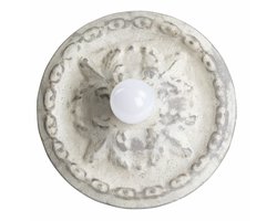 LOBERON Wand- en plafondlamp Mangaire antiekwit