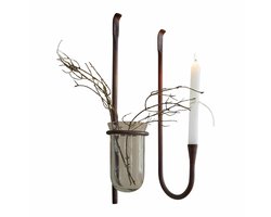 LOBERON Wanddecoratie set van 2 Valèrie roestbruin