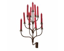 LOBERON Wandkandelaar Ferelina antiekbruin