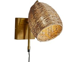 LOBERON Wandlamp Anglemont bruin