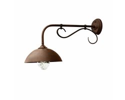 LOBERON Wandlamp voor buiten Lupia donkerbruin