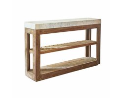 LOBERON Wandtafel Tresienne bruin/wit