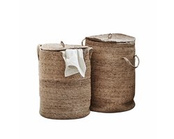LOBERON Wasmand set van 2 Kory bruin