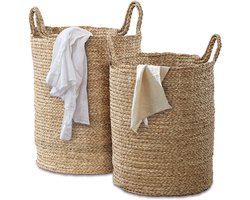 LOBERON Wasmand set van 2 Oakdale bruin