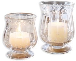 LOBERON Windlicht set van 2 Moon helder