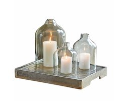 LOBERON Windlicht set van 3 Xalvent helder
