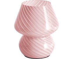 LOBO - Tafellamp - Roze - Glas