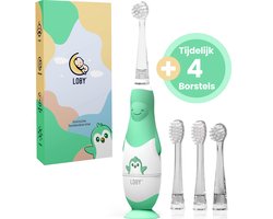Loby Elektrische tandenborstel kind - Baby tandenborstel - Met Timer - 0 t/m 4 Jaar - Roze