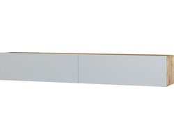 Locelso TV-meubel | Zwevend | 180cm B x 29cm H | Atlantic Pine Wit
