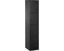 Lockerkast - 4 planken met planken - afsluitbaar - 80 kg - Fromm & Starck