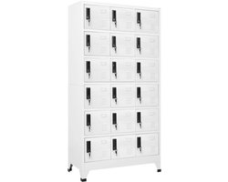 Lockerkast 90x40x180 cm - Stalen Opbergkast voor Kantoor en Thuis