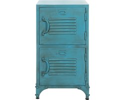 Lockerkast Blauw - Locker Met 2 Deuren - Lockerkast metaal