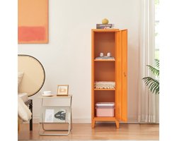 Lockerkast Kurikka metaal 137x38x38 cm oranje [en.casa]