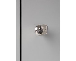 Lockerkast SHC met 5 deuren voorzien van brievensleuf in blauw met cilinderslot