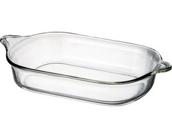 Lock&Lock Glazen ovenschaal - Ovenschotel - Lasagne ovenschaal - Braadslede - Borosilicaatglas - Rechthoekig - 2.8 Liter - 38 x 22 cm - LocknLock
