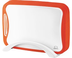 Lock&Lock Snijplankenset met houder - Snijplanken - Kunststof - Antibacterieel - Vaatwasserbestendig - LocknLock - Set van 3 - Oranje