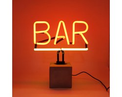 Locomocean - Tafellamp - Neonlamp Bar - LED - betonnen voet