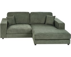 LOFOTEN - Hoekbank 3-zits - Lichtgroen - Linkszijdig - Polyester
