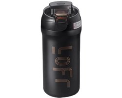 Lofr Rvs Thermosbeker 2 In 1 - 600ML - Rvs Drinkbeker - Thermos Drinkbeker - Koffie Beker - Warme/Koude Dranken - Thermosbeker koffie -