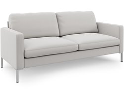 Loft24 | Fabry - Bank 3 zitplaatsen in linnen look ivoor (81 x 185 x 83 cm)