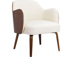 Loft24 | Haruko - Gestoffeerde Accent Stoel in Dolly Teddy Crème (79 x 72 x 69 cm)