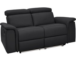Loft24 | Pareli - 2Zits bank met elektrische functie in leerPU zwart (98 x 158 x 99 cm)