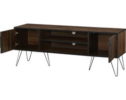 Loft24 | Saphire - TV-meubel met 2 deuren in MDF Bruin (57 x 150 x 40 cm)