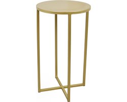 LOFT42 Beau bijzettafel - Rond - Goud - Metaal