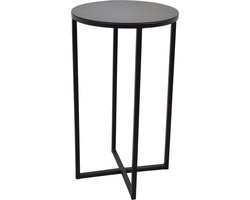 LOFT42 Beau bijzettafel - Rond - Zwart - Metaal
