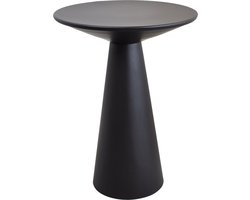 LOFT42 Bijzettafel Ferry trompetvoet - Metaal - Zwart - 60x44