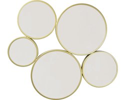 LOFT42 Bubbles Large Wandspiegel – Goud - Metaal - 82x70x3