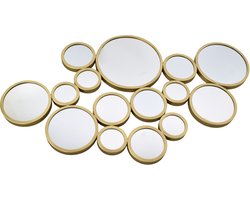 LOFT42 - Bubbles - Spiegel - Multi - Rond - 115x62 - Goud - Metaal
