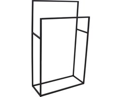 LOFT42 Firm Metalen Handdoekenrek & Kledingrek  Zwart - 83x50x20  -