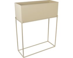 LOFT42 Flora Staande plantenbak Rechthoek Beige - Metaal - 55x70x20