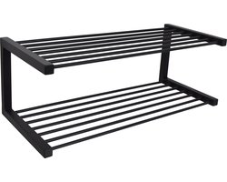 LOFT42 Hall wand schoenenrek - Metaal - Zwart