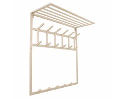LOFT42 Kapstok Jaimy - Beige – Metaal – 6 dubbele haken - 80x80x30