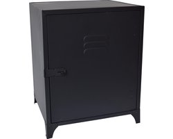 LOFT42 Locker Nachtkastje Zwart - Metaal - 40x50x36
